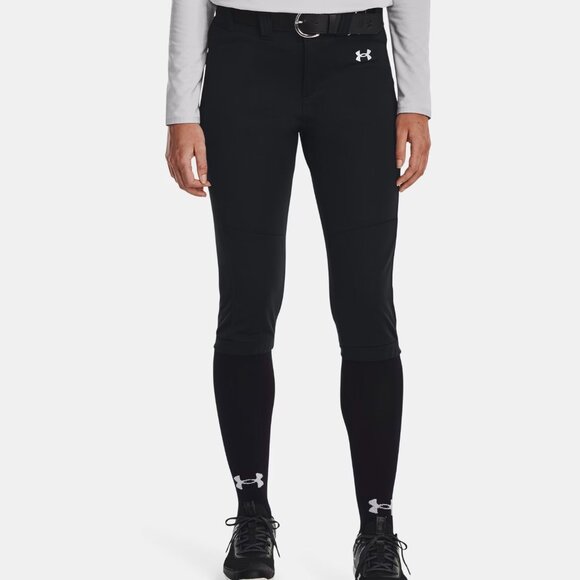 Under Armour UA Utility Softball Pants Black White S - Picture 1 of 11